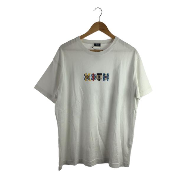 KITH◆Tシャツ/L/コットン/WHT/総柄/20-071-060-0001-2-0