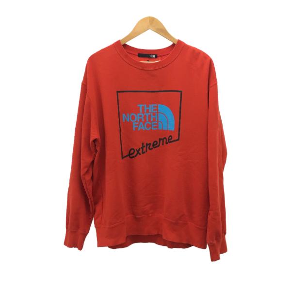THE NORTH FACE◆EXTREME CREW_エクストリームクルー/L/コットン/RED