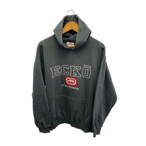 ECKO UNLTD◇パーカー/XL/コットン/GRY/無地 : セカンドストリート