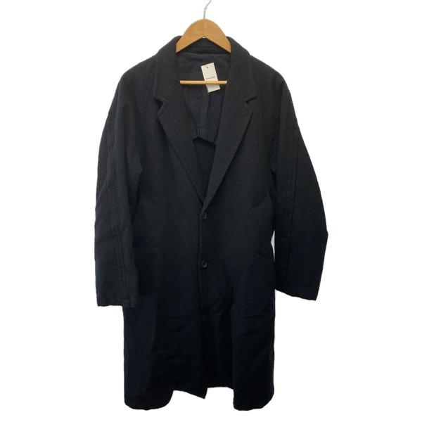 SCYE BASICS◇チェスターコート/38/ウール/BLK/5109-73551