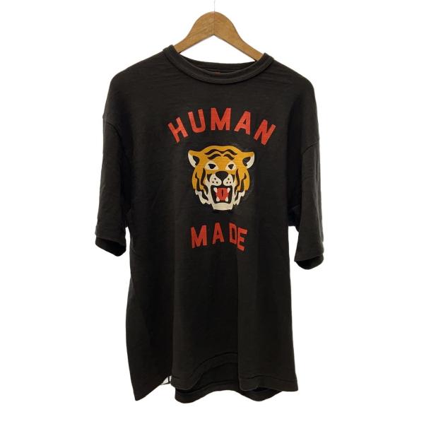 HUMAN MADE◇Tシャツ/XXL/コットン/BLK/TIGER : セカンドストリート