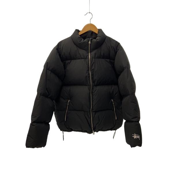 STUSSY◇ダウンジャケット/L/ナイロン/BLK/115711/DOWN PUFFER NYLON