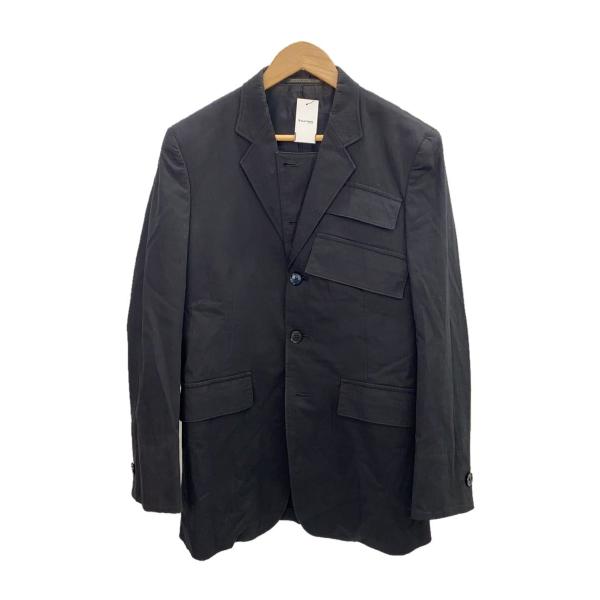 yohji yamamoto POUR HOMME◇テーラードジャケット/2/コットン/BLK