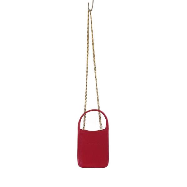 Longchamp ショルダーバッグ ❤️美品 LONGCHAMP◇ルフローネ/XS/ゴールドチェーン/2WAYショルダーバッグ