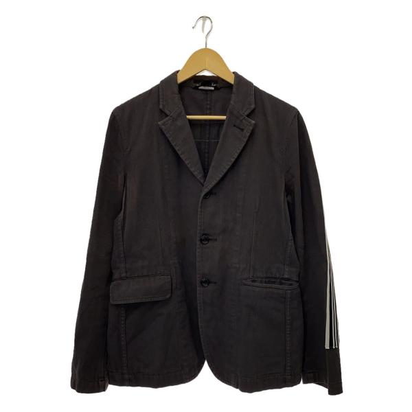 BLACK COMME des GARCONS◇13ss テーラードジャケット/M/コットン/GRY
