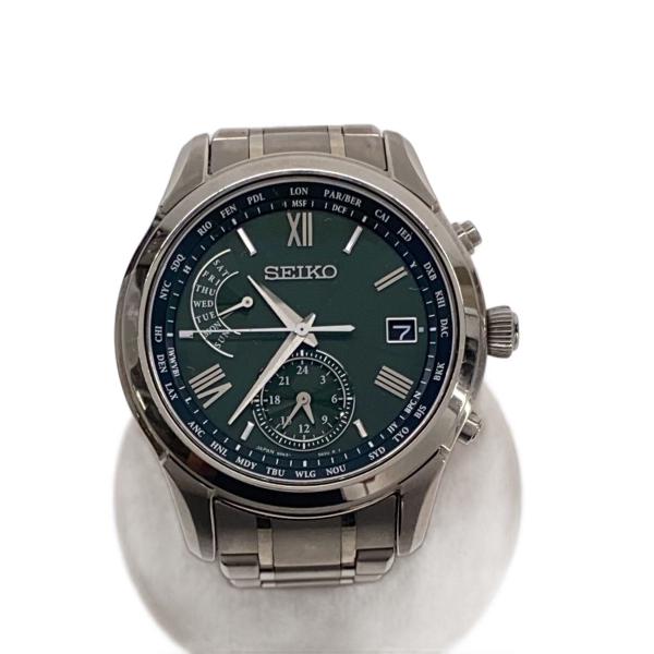 SEIKO◇ソーラー腕時計/アナログ/ステンレス/SLV/SLV/8B63-0AY0