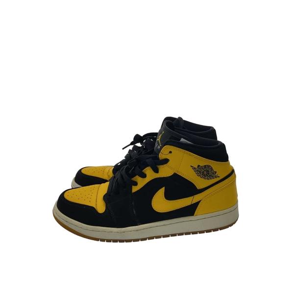 NIKE◆AIR JORDAN 1 MID/エアジョーダンミッド/ブラック/554724-035/26.5cm/BLK/P