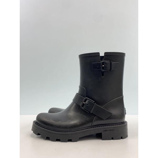 JIMMY CHOO◇レインブーツ/39/BLK : セカンドストリートYahoo!店