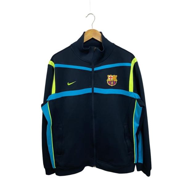 希少品 Nike x FC Barcelona トラックジャケット 12-13 NIKE◇00s/FC BARCELONA/トラックジャケット/XL/ポリエステル/NVY