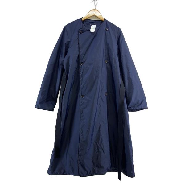 45R 45rpm ナイロン ロングコート ネイビー プリマロフト コート L 45R