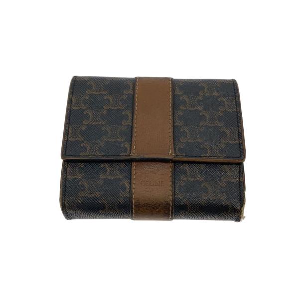 CELINE◇3つ折り財布/PVC/BRW/総柄/レディース/W-IE-3250 : セカンド