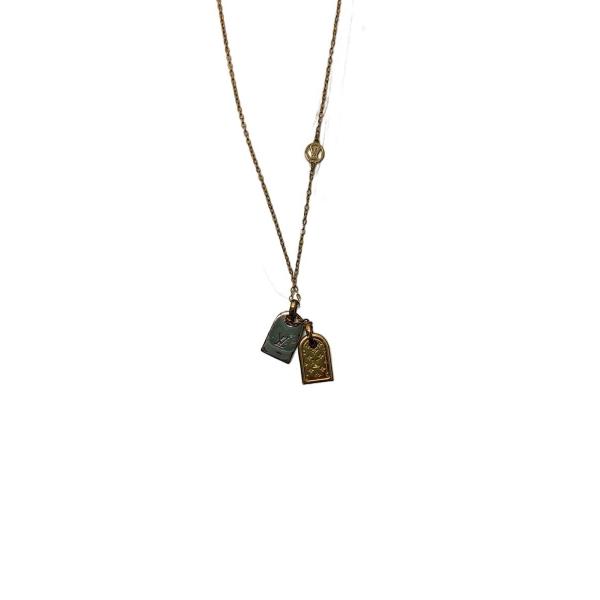 LOUIS VUITTON◇ネックレス・ナノグラム_GLD/メッキ/GLD/トップ有