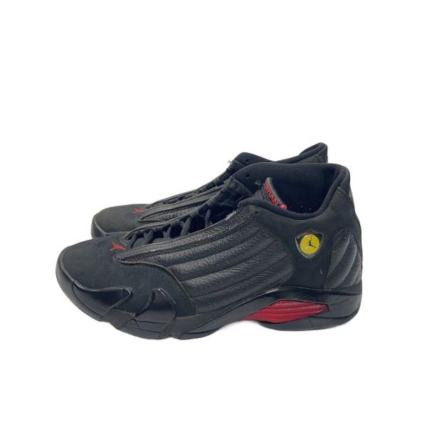 NIKE◆AIR JORDAN 14 RETRO/エアジョーダンレトロ/ブラック/487471-003/27cm/BLK//