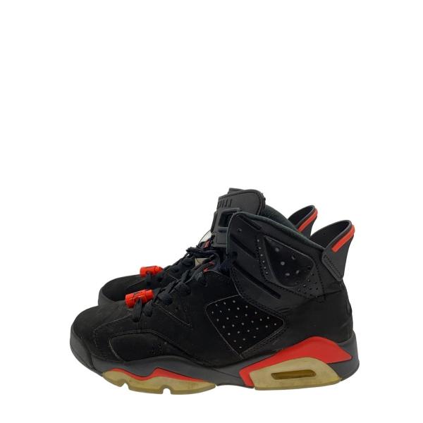 NIKE◆AIR JORDAN 6 RETRO/エアジョーダンレトロ/ブラック/384664-060/25cm/BLK//