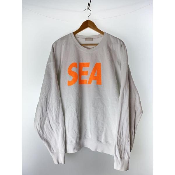 WIND AND SEA◇スウェット/L/コットン/WHT/WDS-O-OSS-26-Q1-CS-01