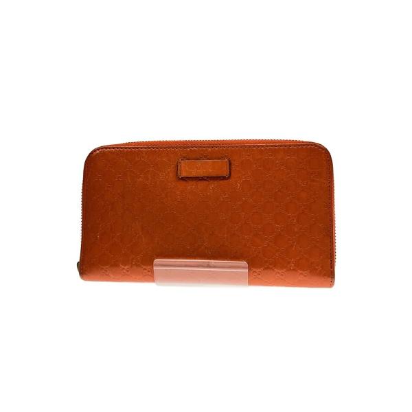 GUCCI◇長財布_マイクログッチシマ/レザー/ORN/レディース