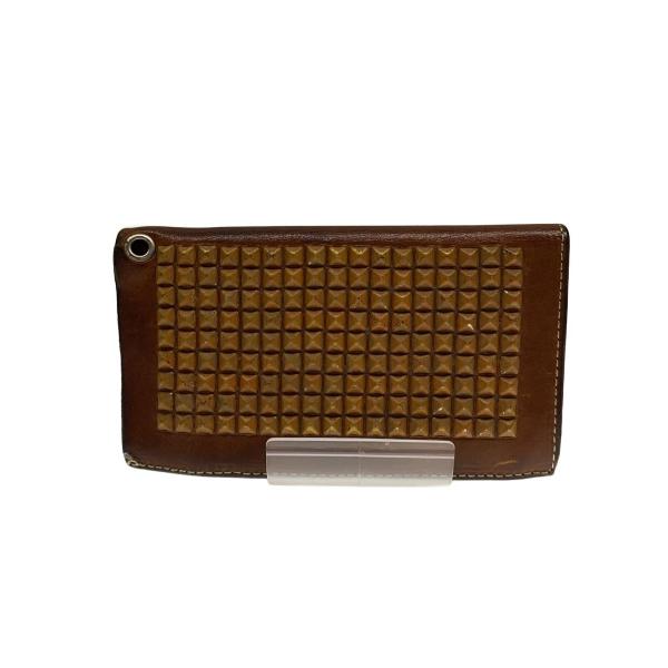 hollywood trading company(HTC)◆長財布/レザー/BRW/メンズ//