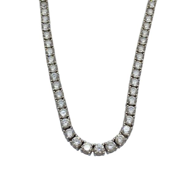 AVALANCHE GOLD&JEWELRY◇シルバーテニスネックレス/4mm×50cm/SV925