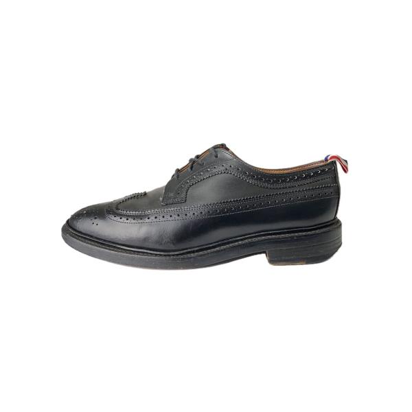 THOM BROWNE. NEW YORK◇ウイングチップシューズ/UK7/BLK/レザー