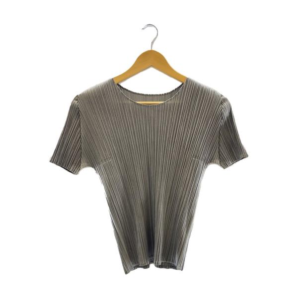 PLEATS PLEASE ISSEY MIYAKE◇半袖カットソー/--/ポリエステル/GRN