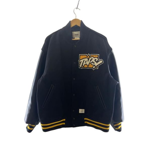 WTAPS◇スタジャン/--/ウール/BLK/無地/222BRDT-JKM01S : セカンド