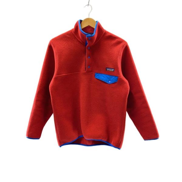 patagonia◇フリースジャケット/XS/ポリエステル/RED/無地/25450FA14