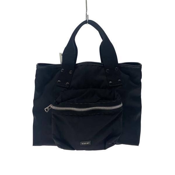 正規品　sacai 24-0698sブラックナイロン トートバッグ sacai◇トートバッグ/--/BLK/24-0698S : セカンドストリートYahoo!店