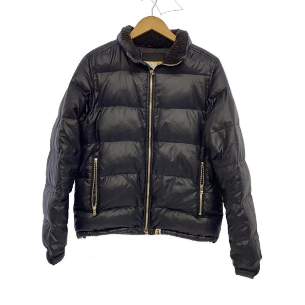 A BATHING APE◇ダウンジャケット/S/ナイロン/BLK/無地// : セカンド