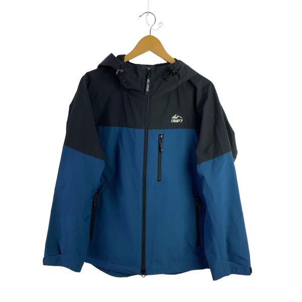 CAMP7◇SYMPATEX/マウンテンパーカ/M/ポリエステル/BLU/無地