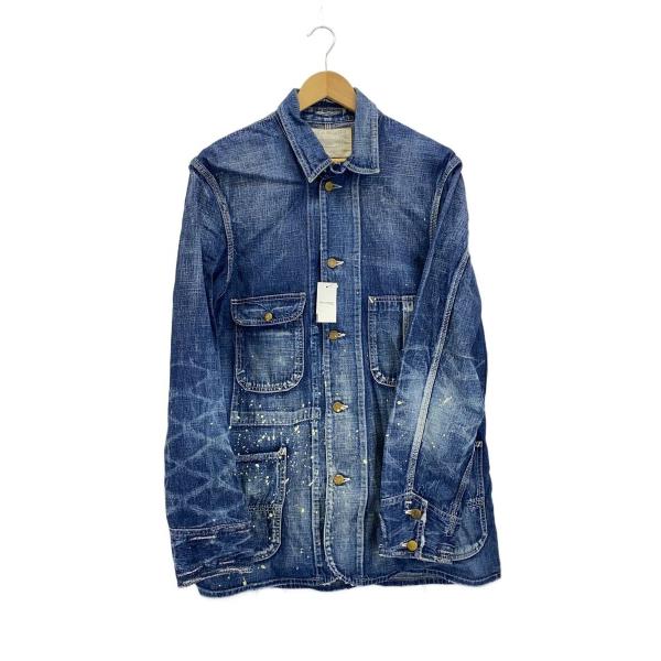 WAREHOUSE◇DUCK DIGGER/ダメージ加工カバーオール/42/デニム/IDG