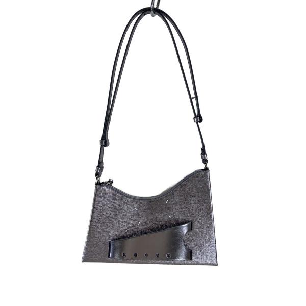 Maison Margiela◆SNATCHED HOBO SMALL/SLV/無地/SB1WG0054P4745T8013