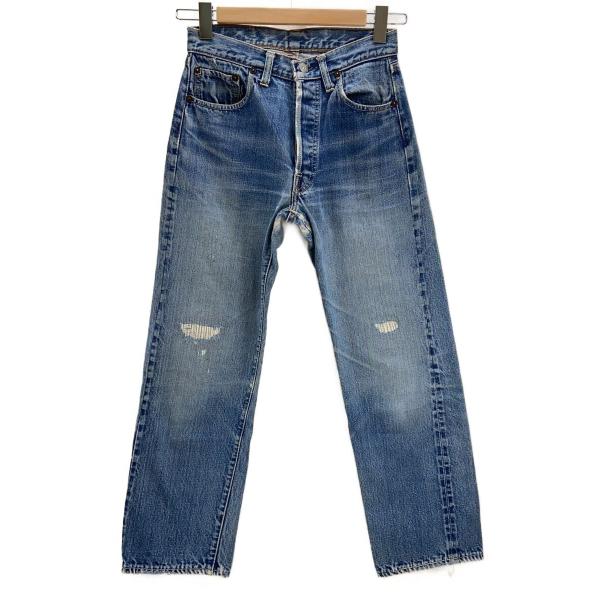 Levi's◇501/BIG E後期/平行ステッチ/ボタン裏6/イエローステッチ混