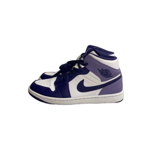 NIKE◇AIR JORDAN 1 MID SKY_エア ジョーダン ミッド SKY/25cm/PUP