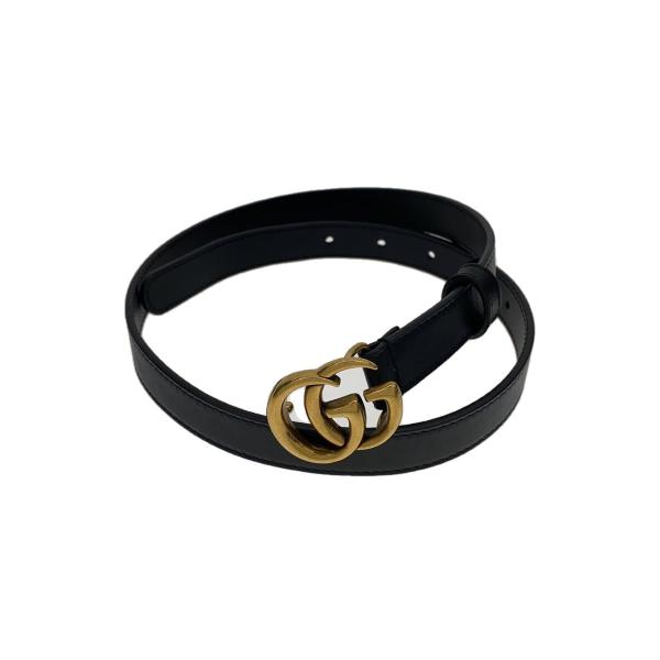 GUCCI ベルト　正規品　限定価格 GUCCI◇ベルト/BLK/ダブルG/レディース/409417 AP00T 65・26 325040