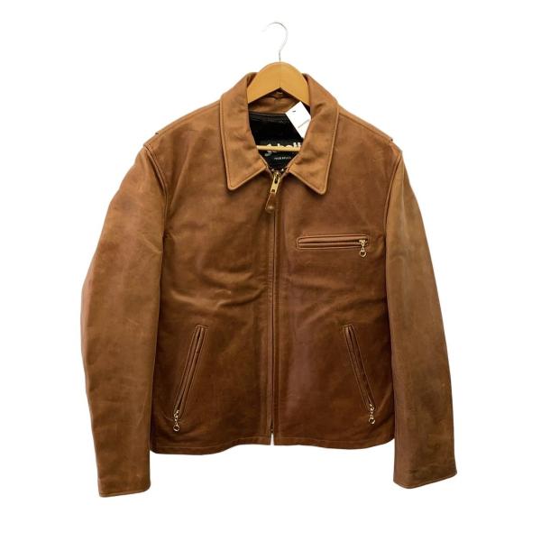 Schott◇643 SINGLE RIDERS/襟付きシングルライダース/MADE IN USA/42