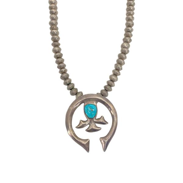 ◆Navajo◆ ナバホ 　ナジャ　　ネックレス　＊トップのみ　STERLING NAVAJO◇J.A.刻印/Jack Adakai/NAJA/ナジャ/ナバホパール/70cm