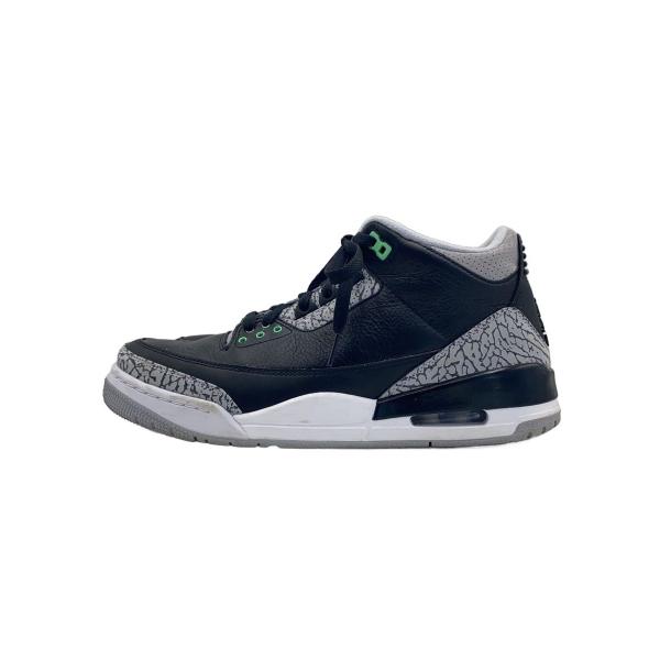 NIKE◆AJ 3 RETRO_エア ジョーダン 3 レトロ/GREEN GLOW/27.5cm/CT8532-031//