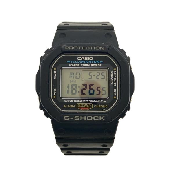 【使用回数少】G-SHOCK DW-5600E ブラック CASIO◇クォーツ腕時計・G-SHOCK/デジタル/BLK/BLK/DW-5600E-1