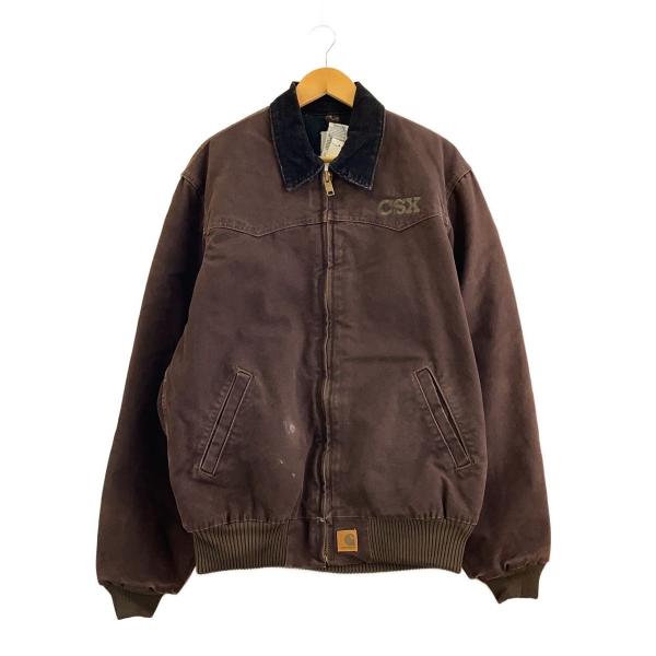 Carhartt◇00s/サンタフェジャケット/L/コットン/BRW/フロント・袖