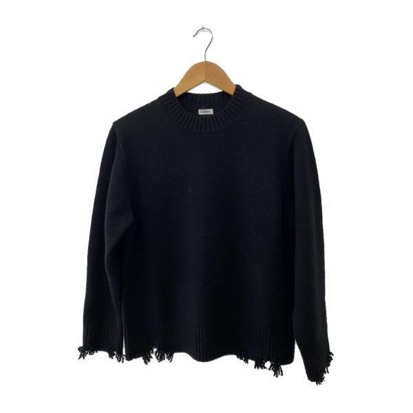 ✨美品✨現行 LOEFF ダメージ ニット プルオーバー ブラック サイズ1 LOEFF（ロエフ）の「＜LOEFF＞ダメージ ニット プルオーバー UNISEX