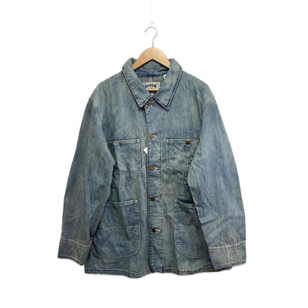 HOUSTON◇US COTTON DENIM COVERALL/カバーオール/42/コットン/IDG