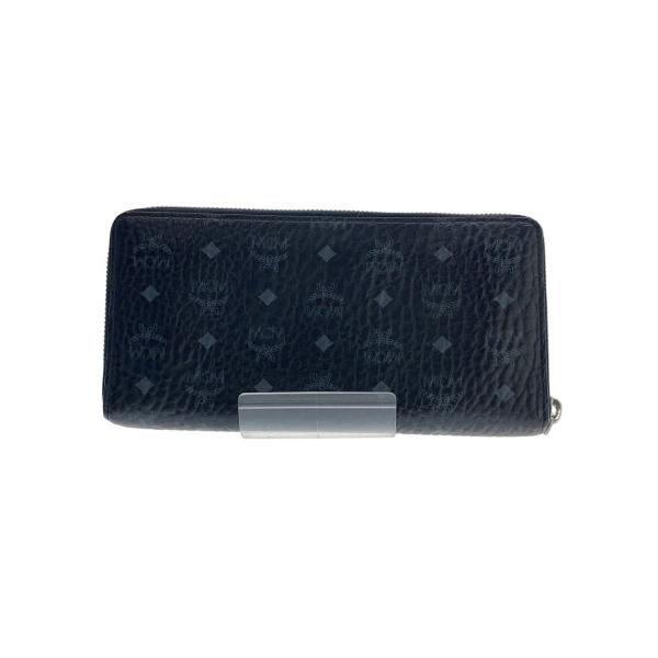 MCM ブラックレザー 長財布 MCM - 新品 エムシーエム MCM 長財布 モノグラムレザー ブラック