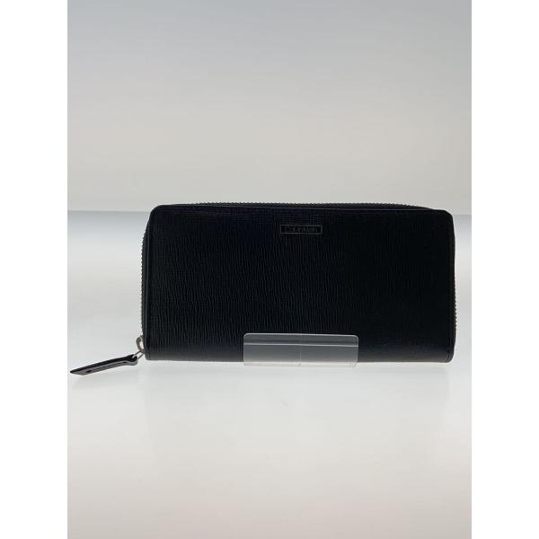 Calvin Klein◇長財布/--/BLK/無地/メンズ/31CK190006/ラウンド