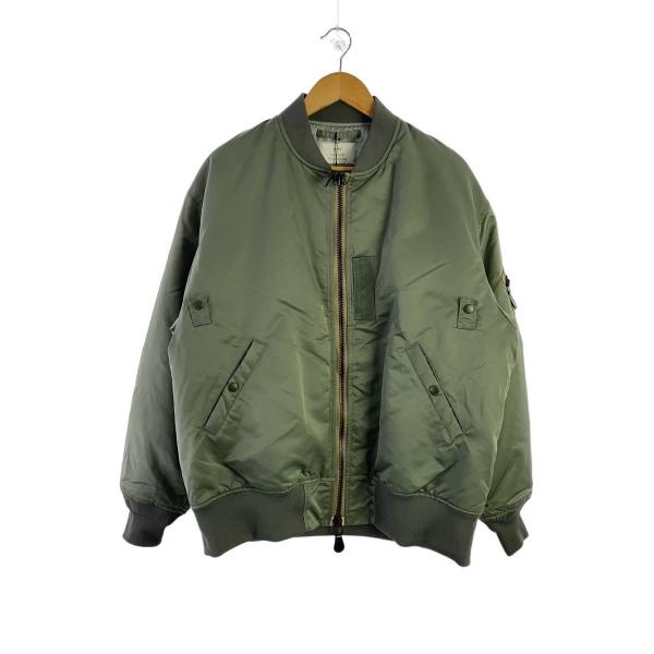 HYKE◇フライトジャケット/XL/ナイロン/KHK/17412-3504/24AW/TYPE MA-1