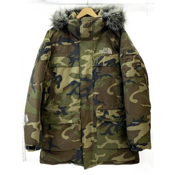 THE NORTH FACE ノースフェイス カモフラ柄 マクマード ダウンパーカー M ベージュ ND91310 アウトドア メンズ THE NORTH FACE◇MCMURDO PARKA_マクマードパーカー/M/ナイロン/KHK