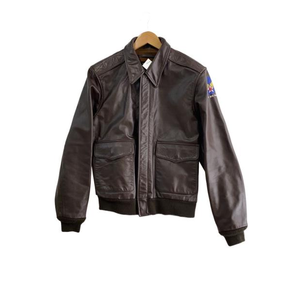 A-2 フライトジャケット ブラウン　中田商店 中田商店◇フライトジャケット/40/レザー/ブラウン/30-1415/A-2
