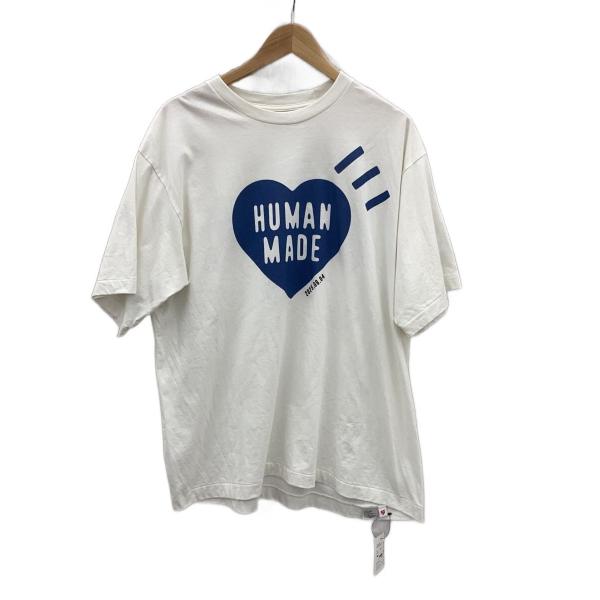 HUMAN MADE◇ハートロゴ/2025年モデル/青ハート/Tシャツ/XXL/コットン