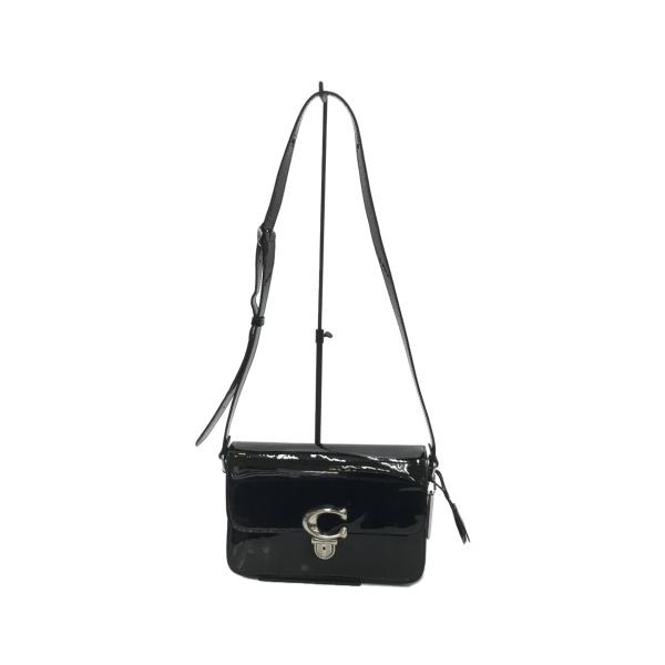 大特価放出！ COACH◇ショルダーバッグ/ストゥディオ/エナメル/BLK/CE723 バッグ