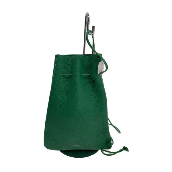 Hender Scheme◇ZACC/巾着/ショルダーバッグ/レザー/GRN : セカンド