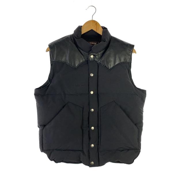 SUGAR CANE◇ダウンベスト/L/コットン/BLK/無地/SC12340 : セカンド